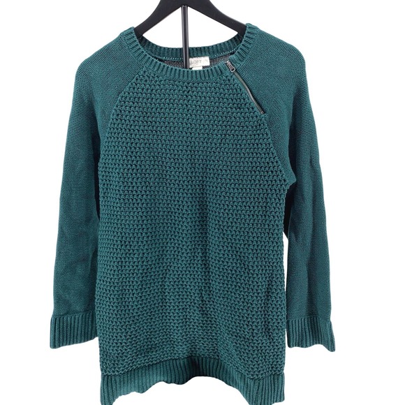 LOFT Sweaters - Loft Womens Pullover Sweater Cable Knit Long Sleeve Dark Green XL Warm Casual